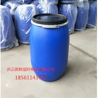 125升大口徑藍桶125公斤卡箍法蘭化工桶