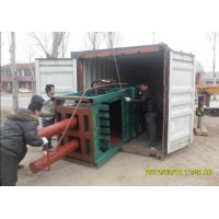 臥式轎車廢輪胎打包機