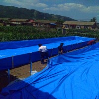 養魚帆布水池加厚防水布魚池 養水蛭螞蟥帆布水槽 養殖帆布池