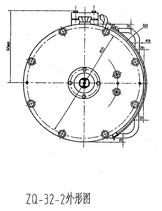 直流牽引電動(dòng)機(jī)圖紙2