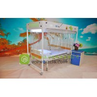 醫用層流床(單人無菌室、醫用百級無菌層流床消毒罩)冷軋鋼板經濟款JS-V1