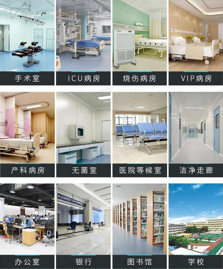 醫用潔凈屏專業空氣潔凈消毒屏廠家應用領域