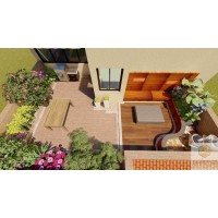 蒲江邛崍大邑花園設計公司/別墅花園設計裝修/屋頂露臺花園設計