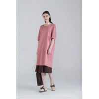 北京撤柜折扣品牌尾貨庫存【蘭夢萱】棉麻大碼時尚個性女裝