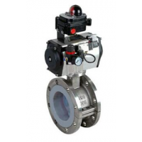 GB/T3036-94 船用氣動帶手動中心型蝶閥