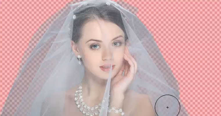 摳取半透明婚紗照片換背景的PS摳圖教程
