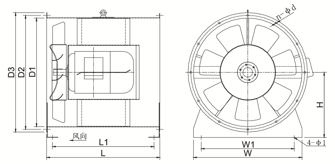 HTF 軸流式消防排煙風(fēng)機(jī)