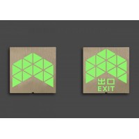 樓梯梯面不銹鋼箭頭地貼，夜光安全出口標志，地鐵夜光標牌