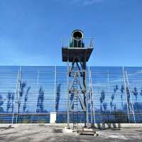 50米不銹鋼防爆型霧炮機  礦山拖車式噴霧機  現貨